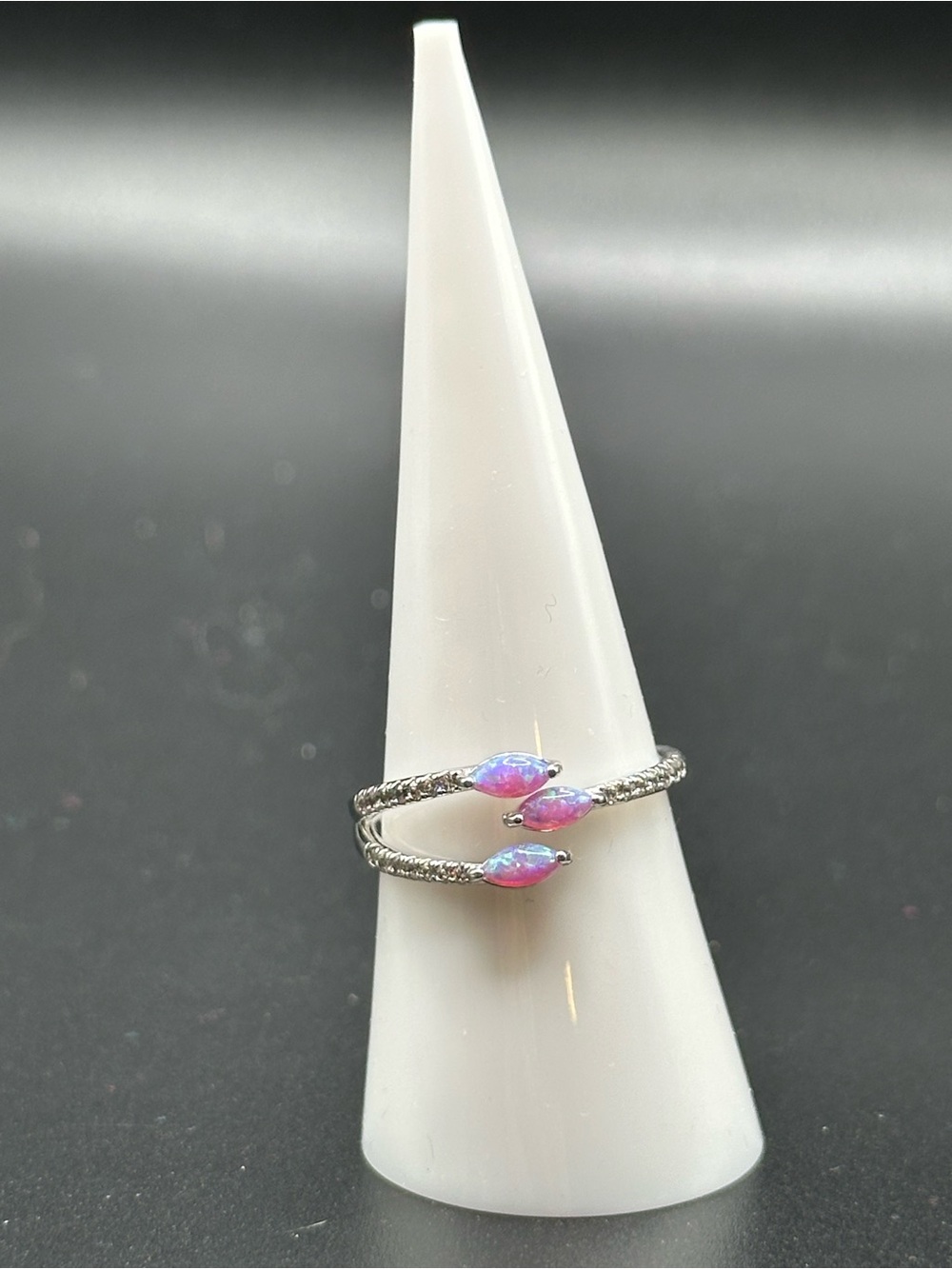 Stars Abound ring, size 8, silver, RBP7446 - Picture 2 of 6